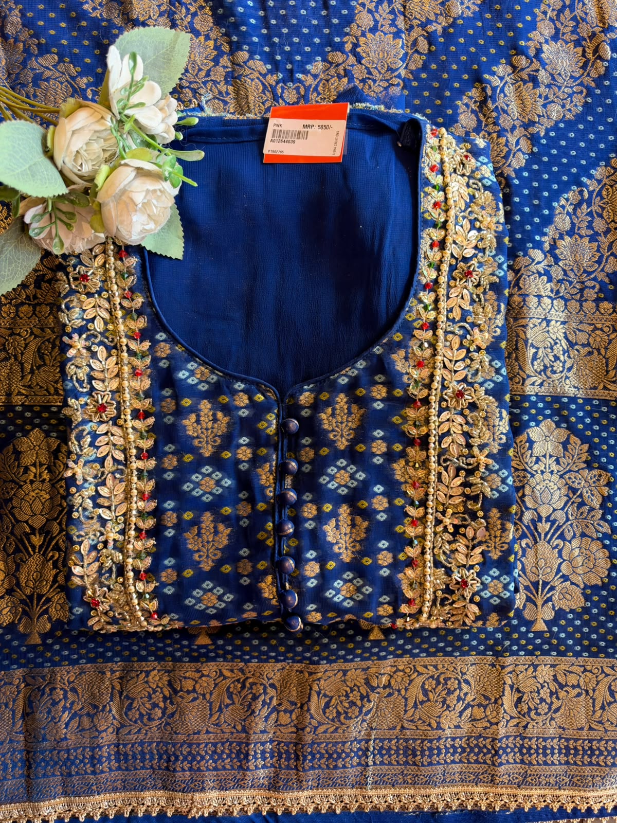Khaddi Georgette  Banarasi Suit Set