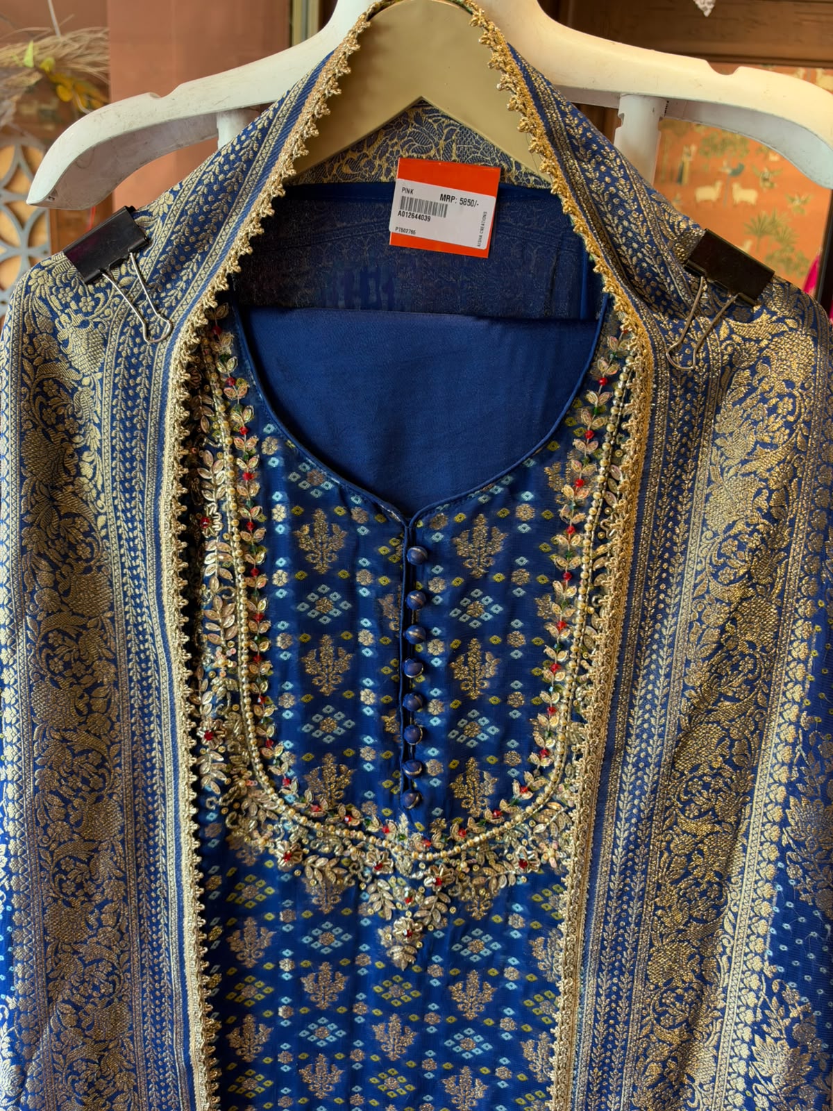 Khaddi Georgette  Banarasi Suit Set