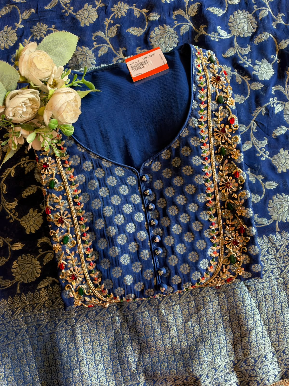 Khaddi Georgette  Banarasi Suit Set