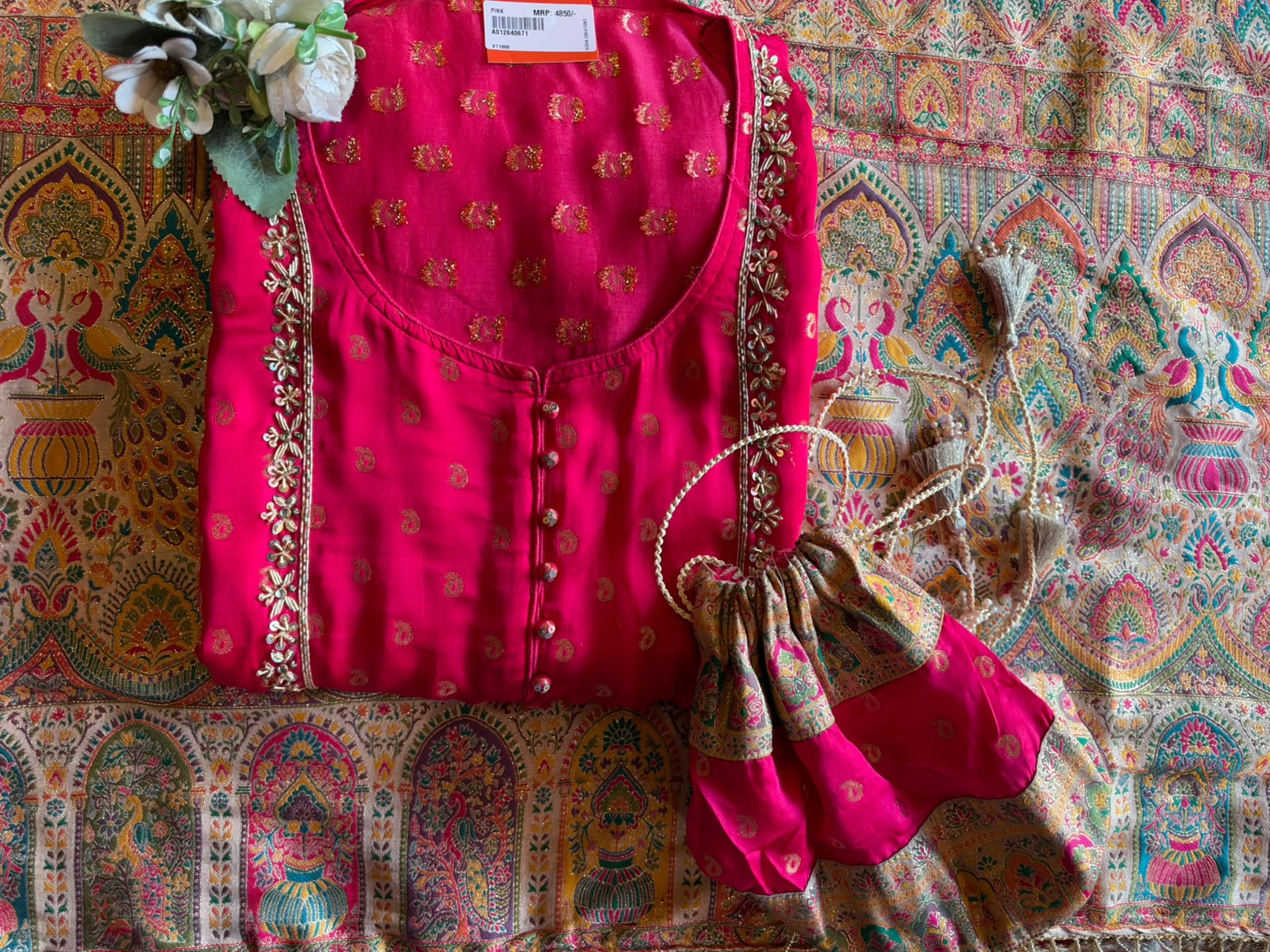 Heritage Woven Print Suit Set