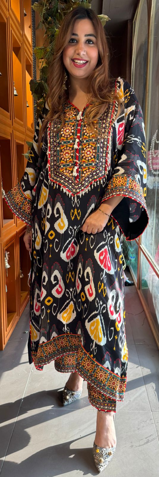 SHOP OUR NEW DESIGN IN STITCHED COLLECTION WITH IKKAT PRINT