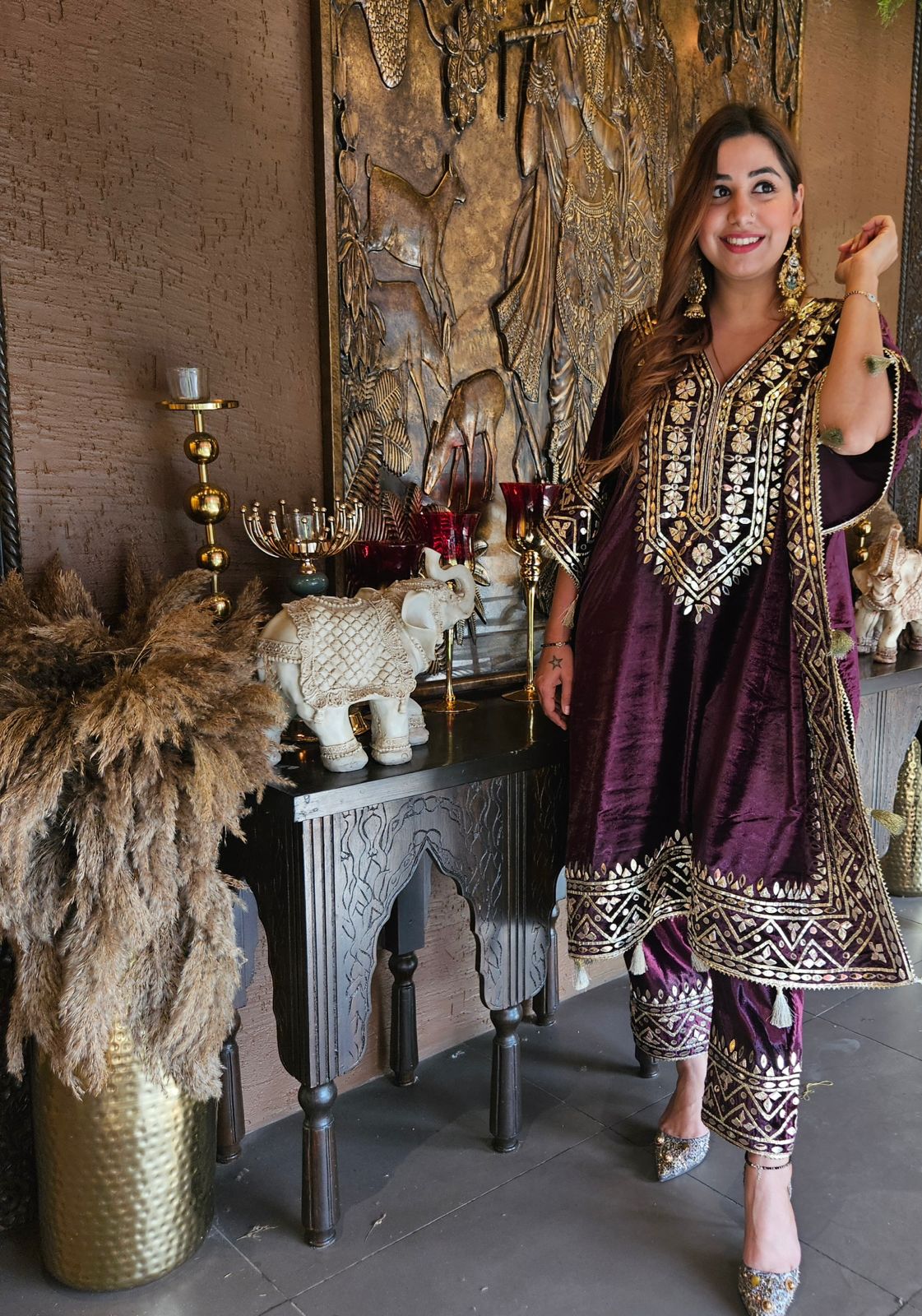 Shop Our Latest launch of Velvet kaaftan this winter season