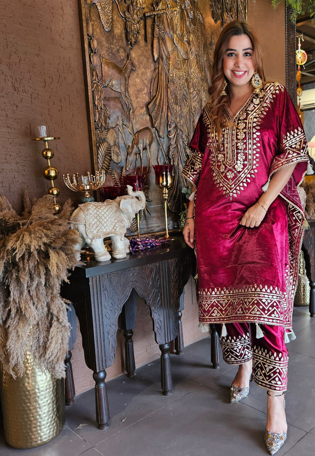 Shop Our Latest launch of Velvet kaaftan this winter season