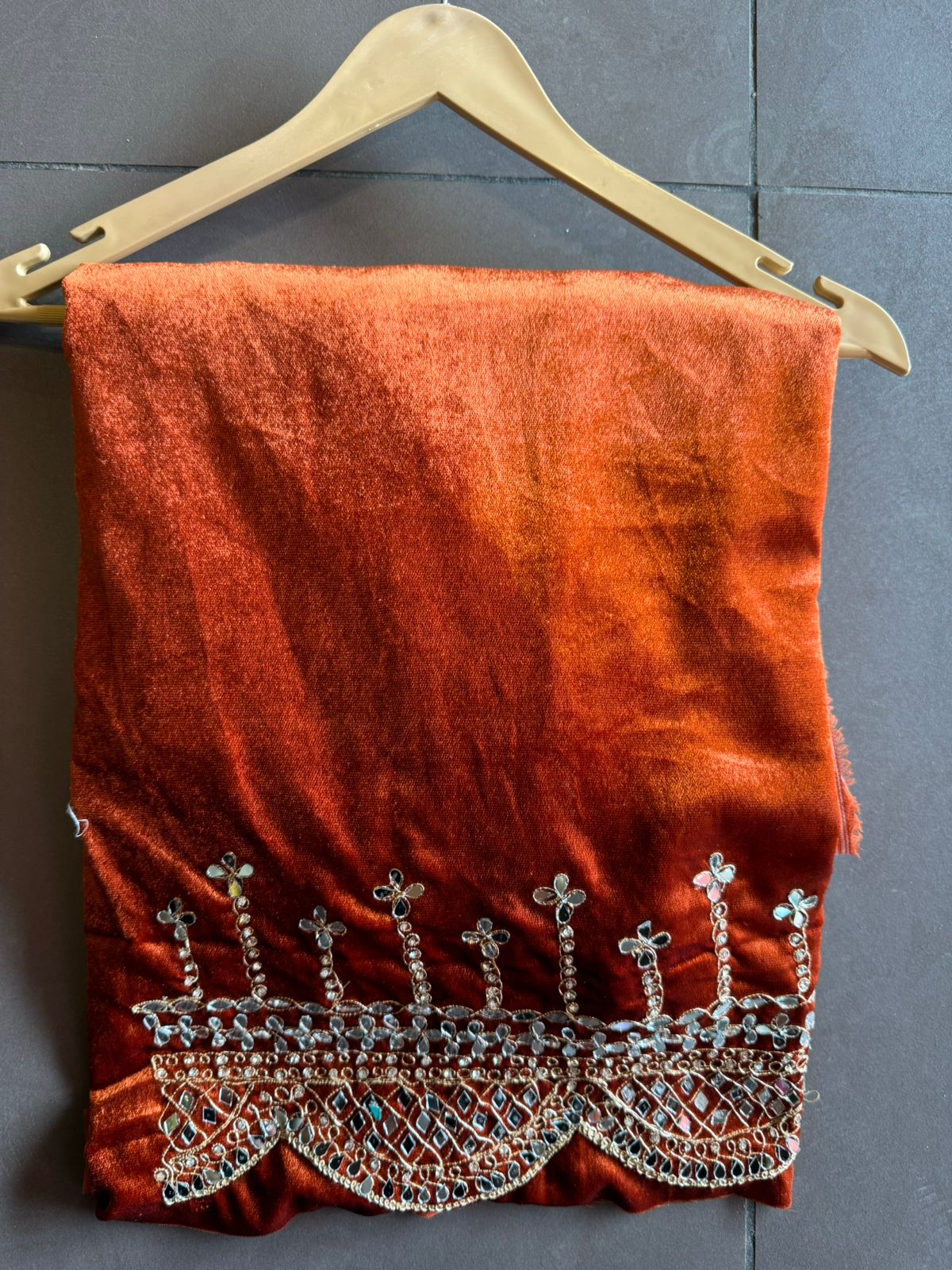 Pure micro velvet plain shirt