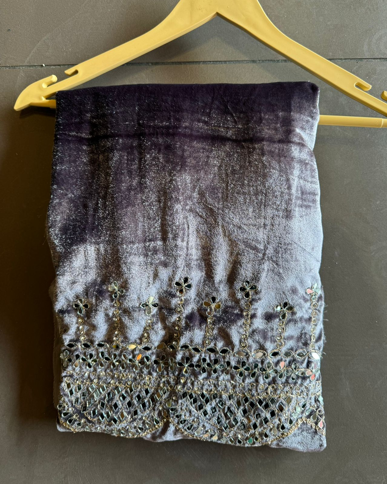 Pure micro velvet plain shirt