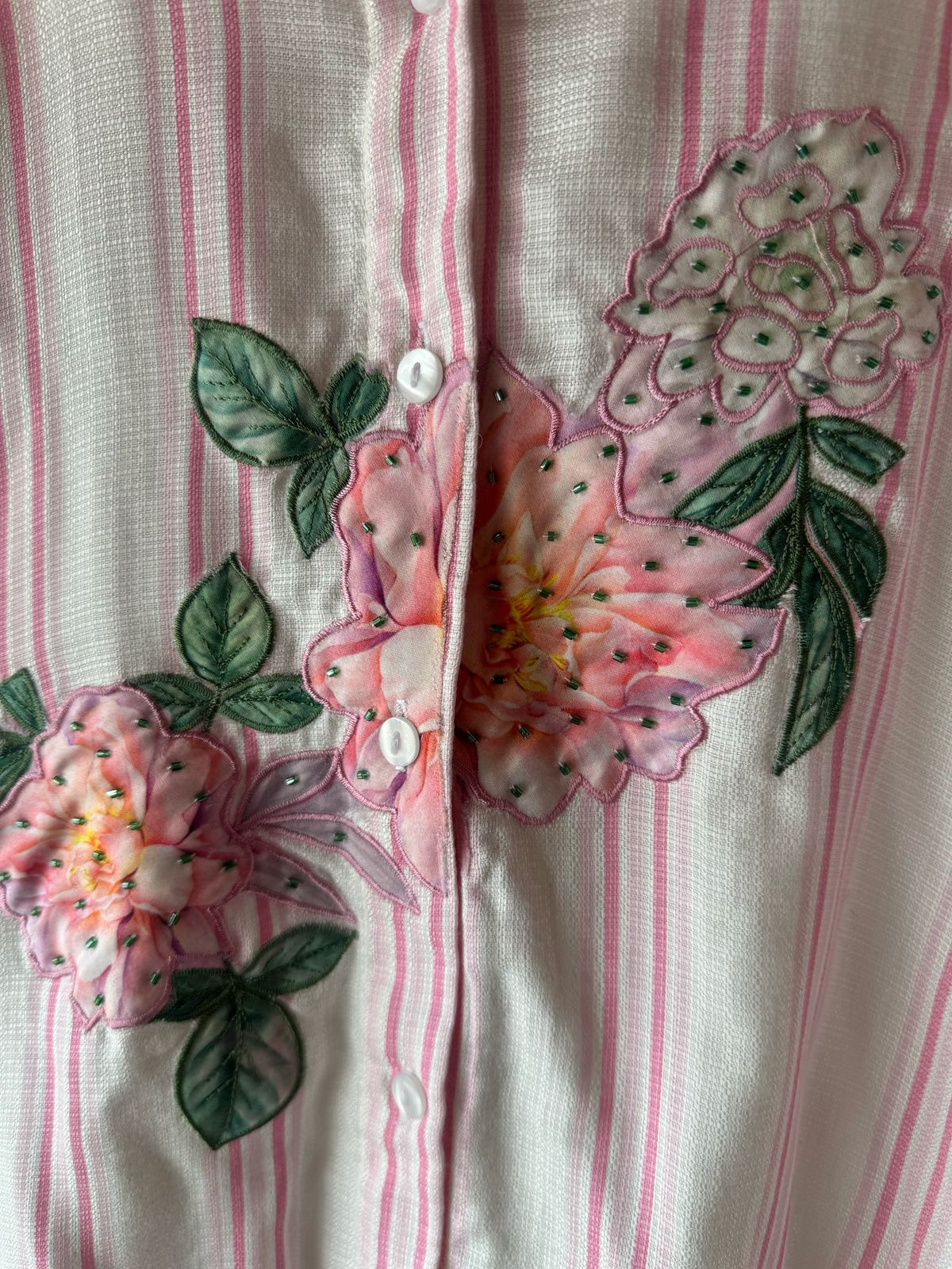 Pure 100% soft linen stripe coord set