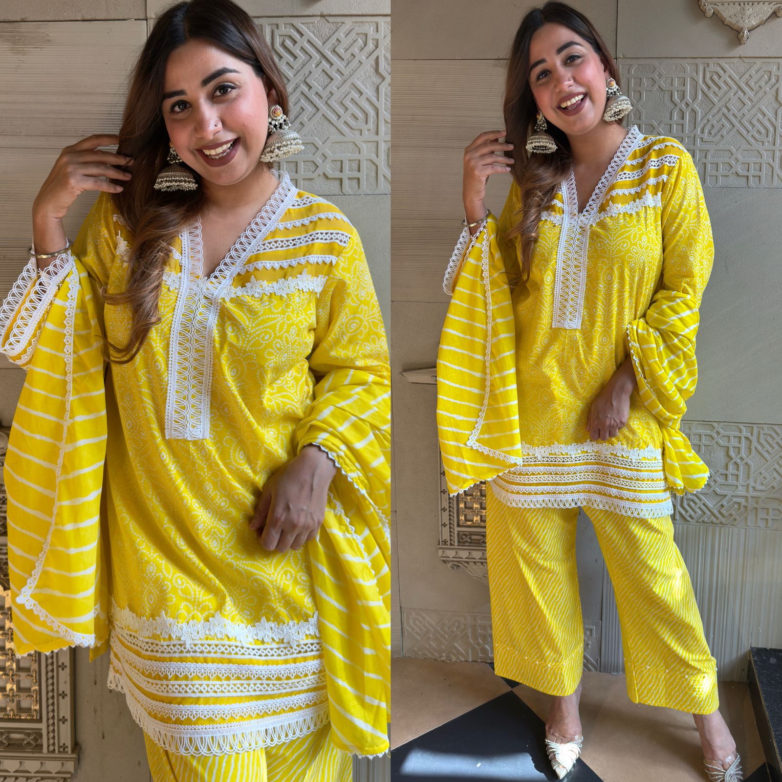 Bandhani printed coord set