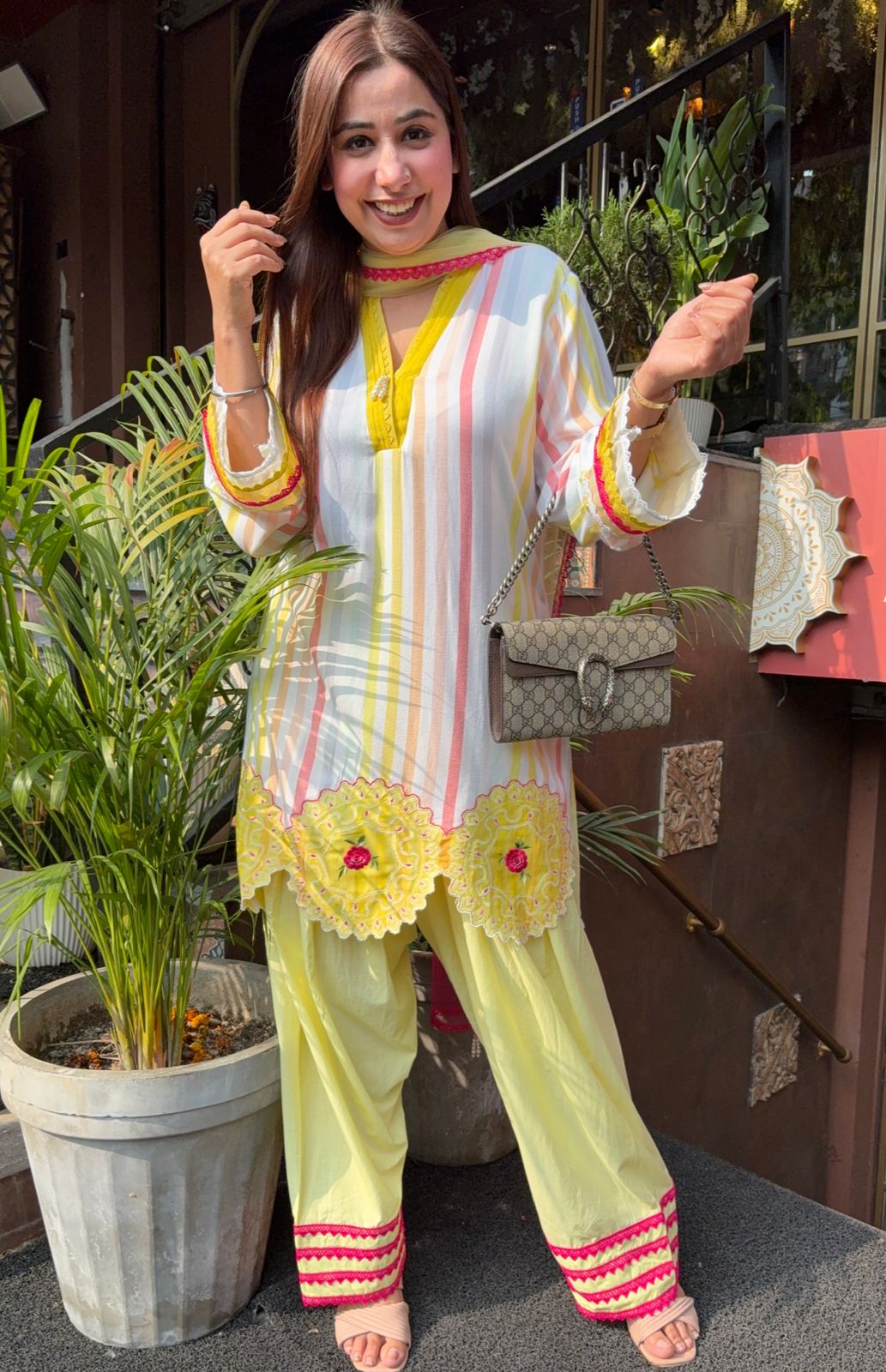 Soft Mul cotton Multi coloured stripes Shirt