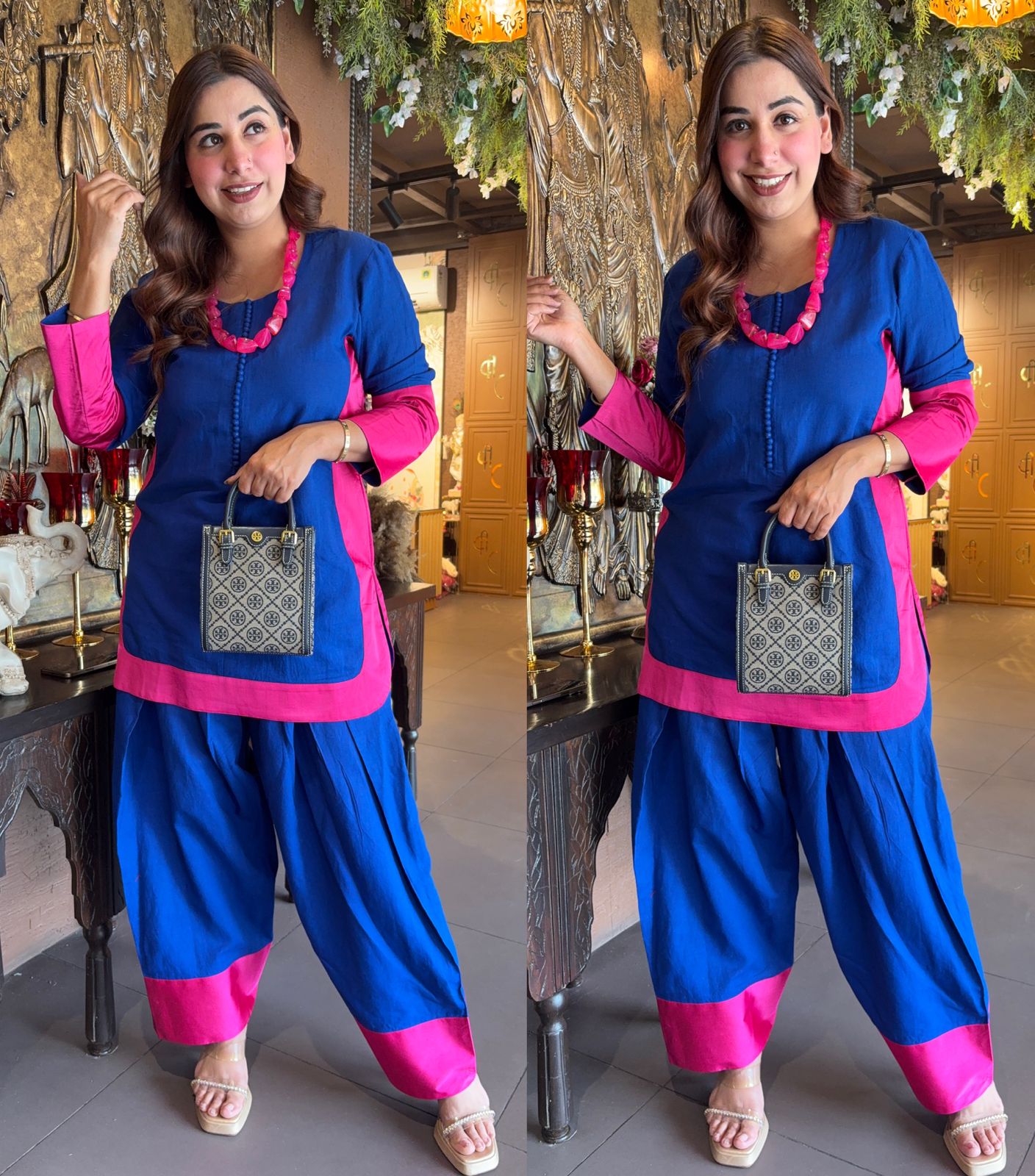 Pure cotton linen Coord set