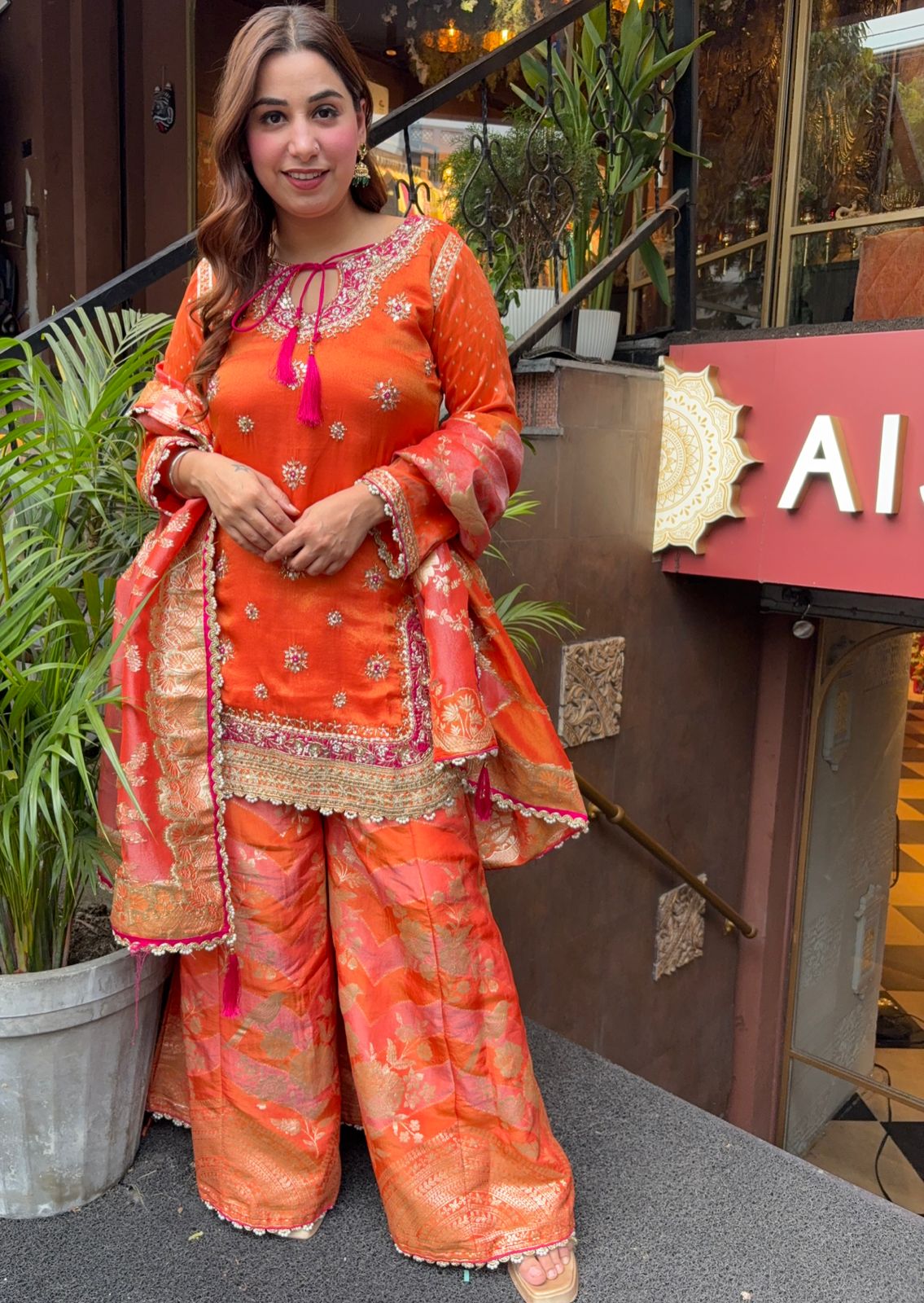 Beautiful ethnic sharara set