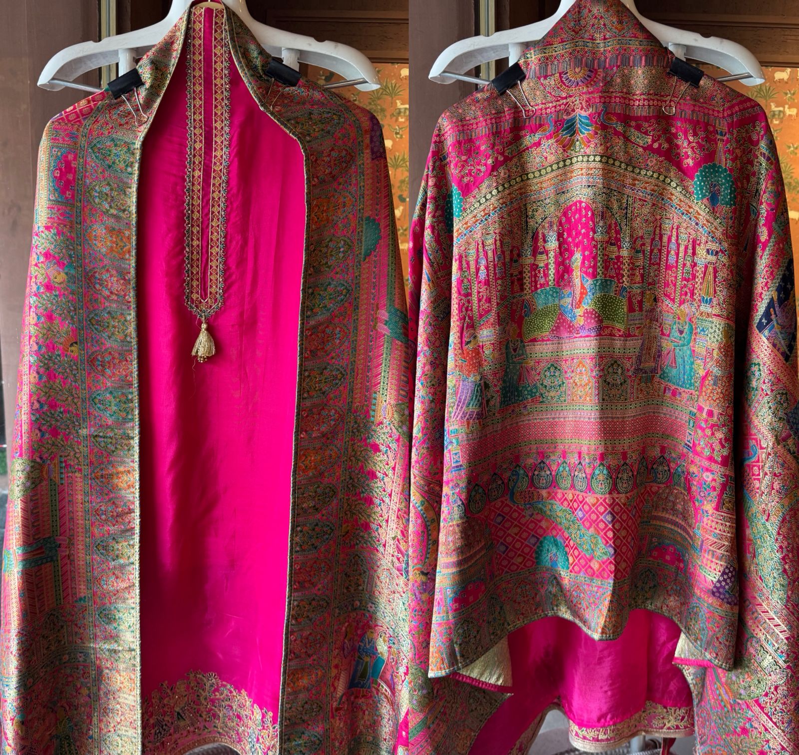 Soft silk Shirt Unstitched with No neckline