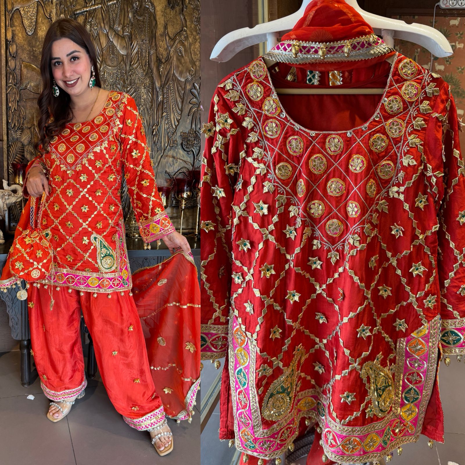 Stitched SILK traditional kurta set