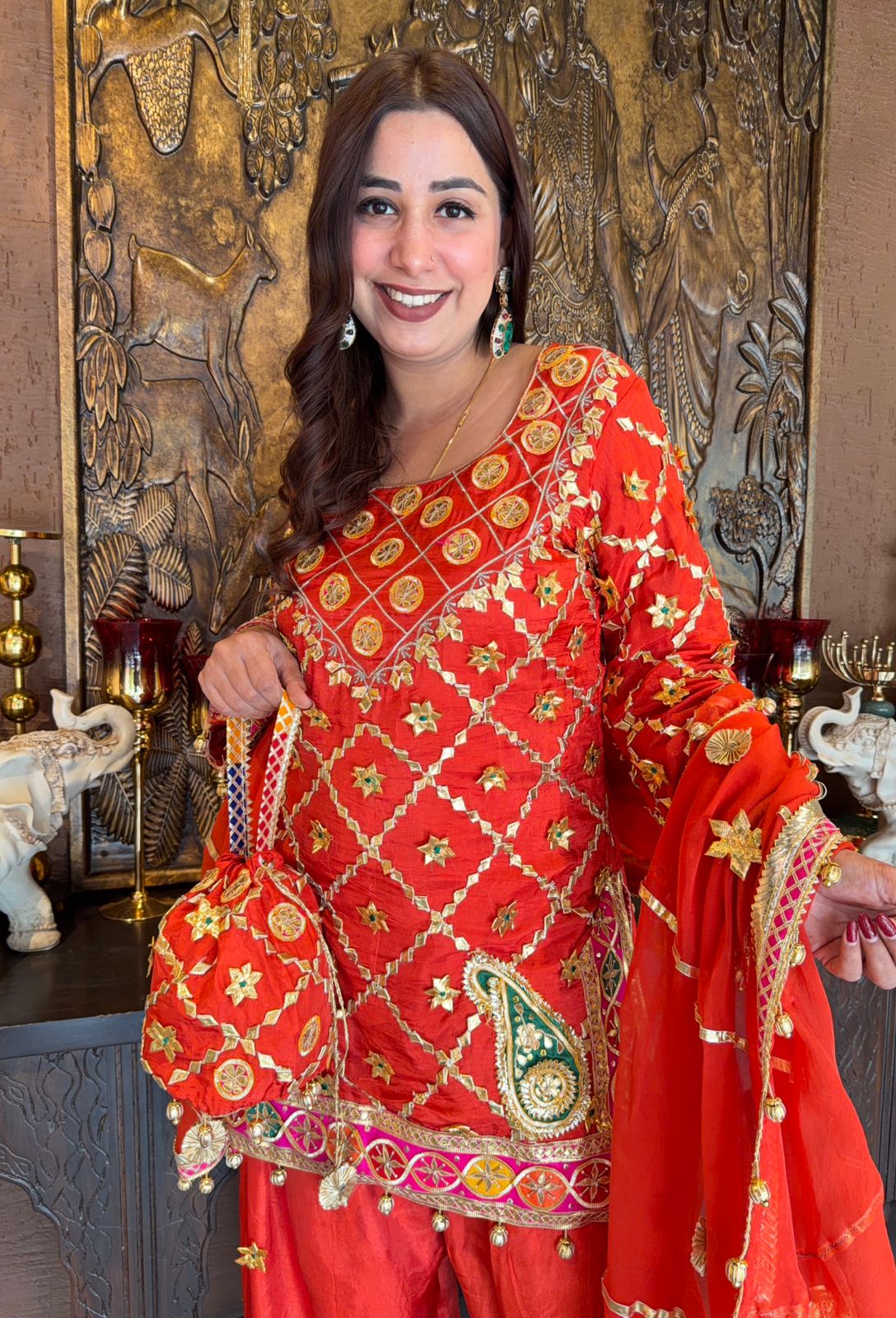 Stitched SILK traditional kurta set