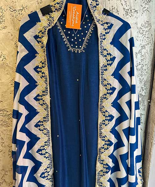 Pure silk Shirt with Swaroski highlight