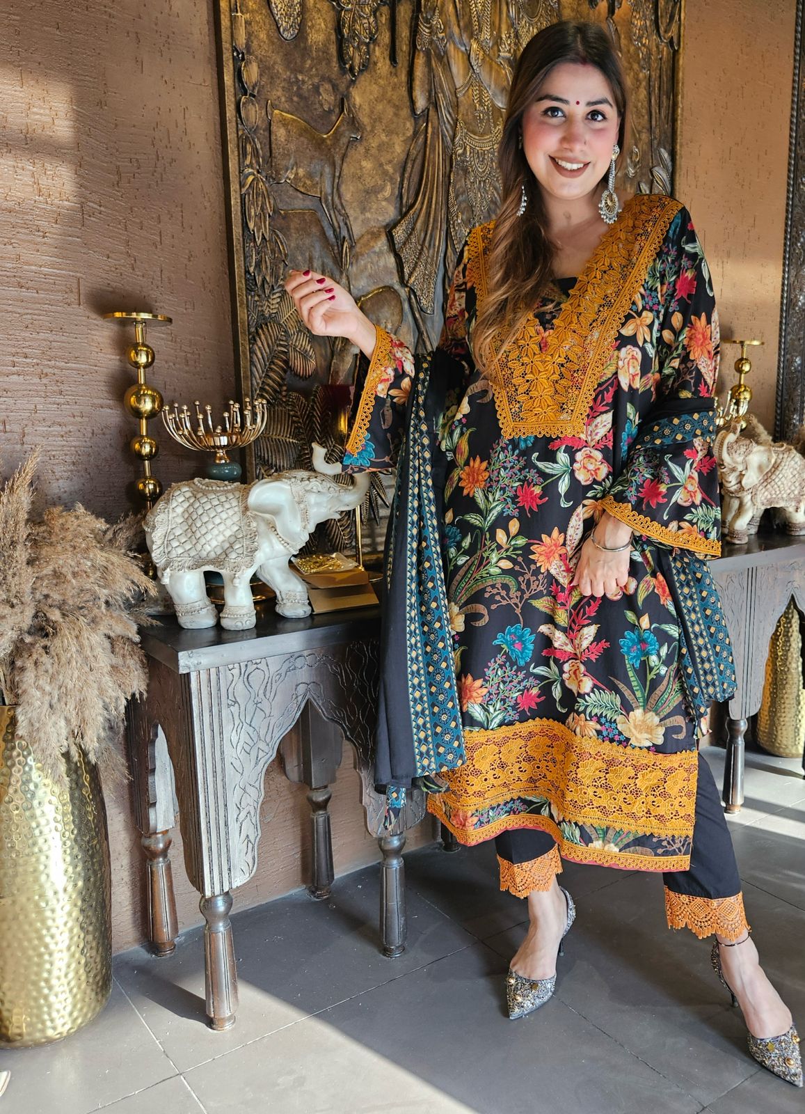 Pure organic Cotton suits collection with beautiful Block printing