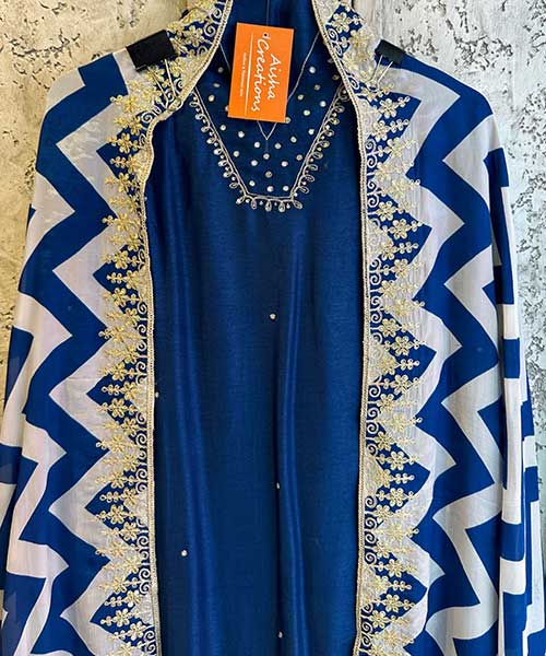 Pure silk Shirt with Swaroski highlight