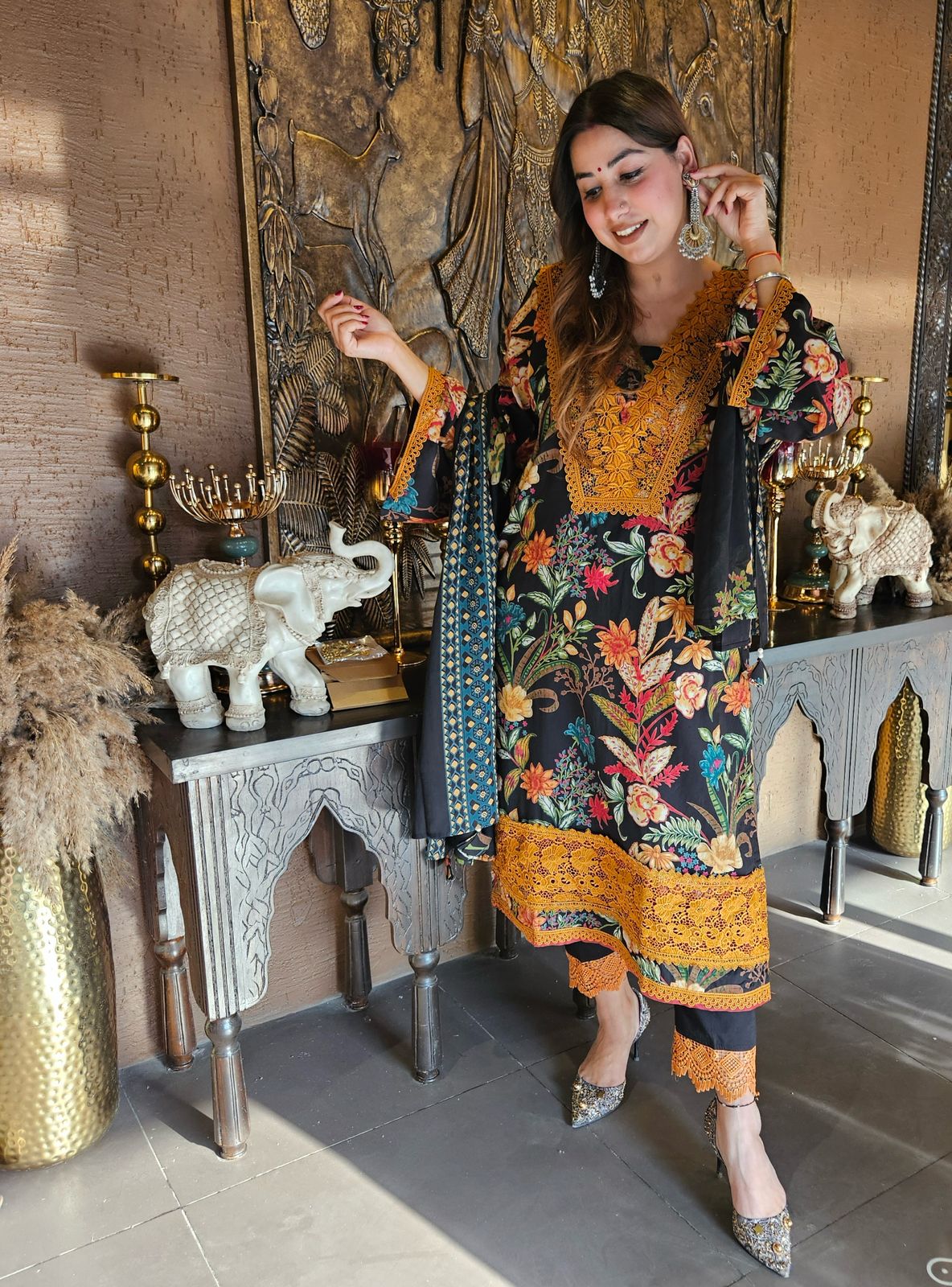 Pure organic Cotton suits collection with beautiful Block printing